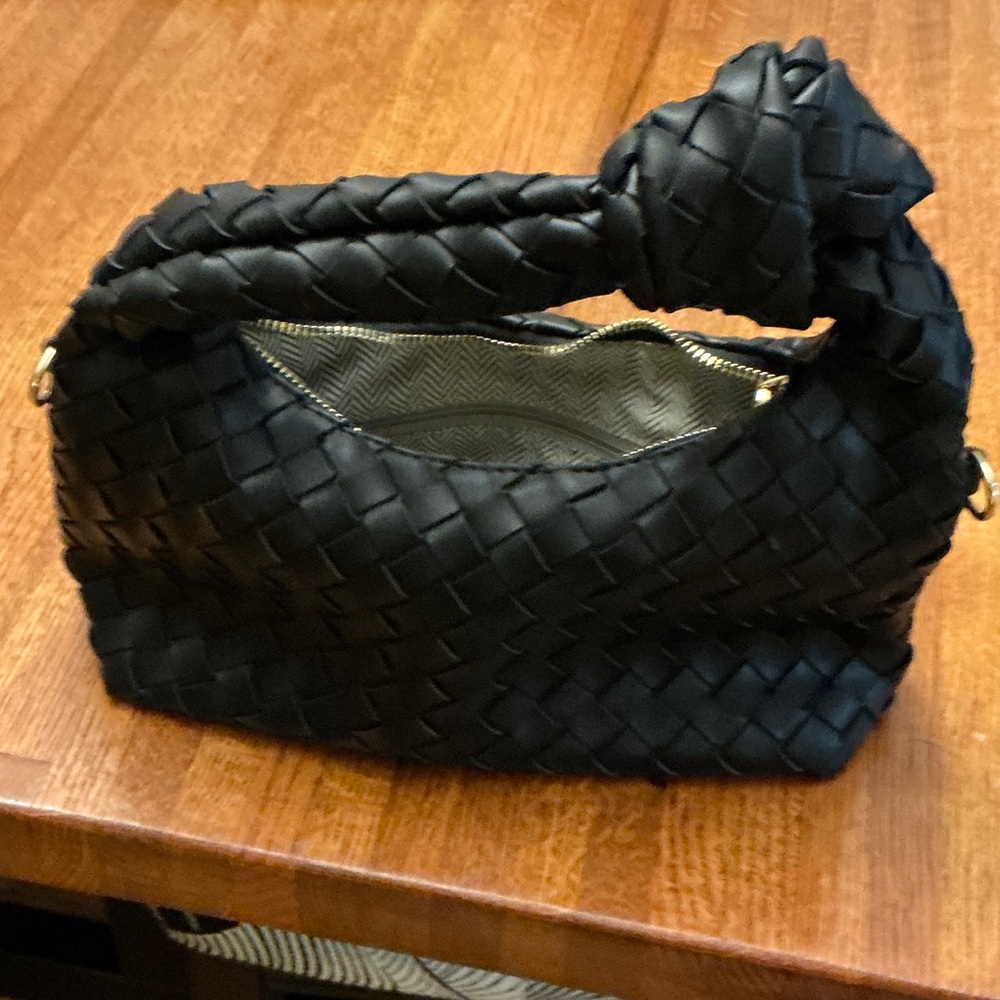 Source Unknown Black Woven Mini Bag - image 1